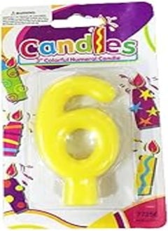 اشتري happy birthday yellow candles no.6 في مصر