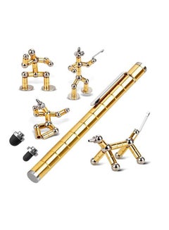 Buy Magnetic Pen, Decompression Magnet Metal Pen, Fidget Pen with 13 Magnetic Rings, Relieving Stress Magnet Pen, Creative Fidget Toy Pen Gift for Family or Friends in Saudi Arabia