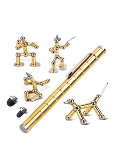 اشتري Magnetic Pen, Decompression Magnet Metal Pen, Fidget Pen with 13 Magnetic Rings, Relieving Stress Magnet Pen, Creative Fidget Toy Pen Gift for Family or Friends في السعودية