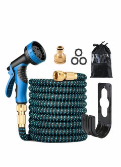 اشتري 15M Expandable Garden Hose Flexible Water Hose with 10 Function Spray Nozzle في السعودية