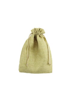 Buy Jute Pouch Bag 9x12Cm 12Pcs Pkt  Naturl Color in UAE