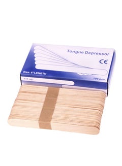 اشتري Disposable Wooden Tongue Depressor / Waxing Spatula -100pcs/box في الامارات