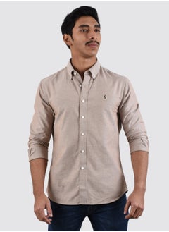 اشتري Men's Lion Oxford Shirt - Khaki في السعودية