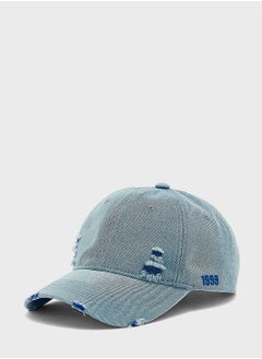 Buy Distressed Curve Peak Cap in UAE