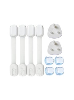 Buy 10 PACK Baby Safety Kit - 4 Child Safety Locks 4 Corner Guards 2 Outlet Socket Plug Covers Complete Baby Protection Kit of Baby Safety Products in UAE