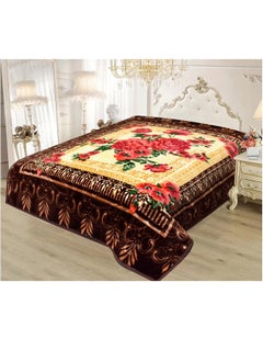 Buy Double Ply Premium Korea Quality Blanket Made by 100% Polyester SPUN YARN Obtained from Virgin Polyester Which is Suitable for winter and Rainy Season 160*220CM in Saudi Arabia