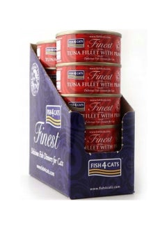 Buy Fish4Cats Finest, Tuna Fillet with Shrimp, Wet Food For Cat 70gX10pcs in 1 Box in UAE