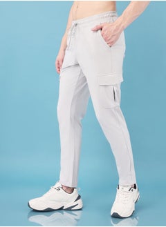 Buy Solid Cargo Pants with Drawstring in Saudi Arabia