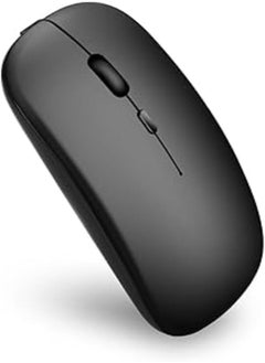 اشتري 2.4 GHz Optical Wireless Slim Mouse USB Receiver For Laptop PC Macbook black في مصر