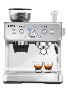 Buy Espresso Machine With Grinder & Steam Wand – All in One Espresso Maker & Latte Machine for Home Dual Heating System-20Bar Semi Automatic in Saudi Arabia