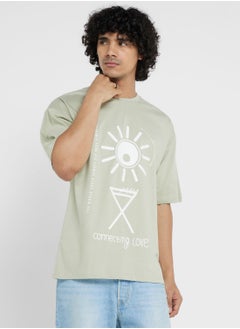 اشتري Contrast Printed T Shirt في الامارات