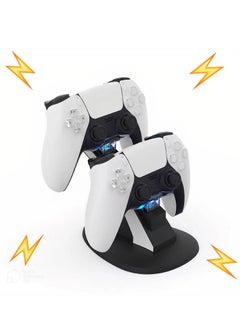 Buy PS5 Controller Charger / Fast Charging Dock with LED Strap for Sony Playstation 5 in UAE
