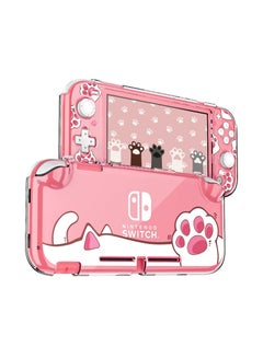 Buy Protective Case for Switch Lite Clear Hard PC Case Cover Split Design Shockproof Anti Scratch Shell Accessories for Switch Lite and Joycon Controller Cute Pink Cat Paw in UAE