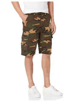 Buy Beverly Hills Polo Club Men's Basic Cargo Shorts Non-Belted, Green Camo in Egypt