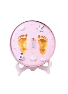 Buy High Quality Mud Cartoon Design Newborn Footprint Kit With Easy No-Bake Drying For Kids in Saudi Arabia