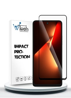 Buy Premium E2E Tempered Glass Edge to Edge Premium 9H Screen Protector For Tecno Pova 5 / Pova 5 Pro 4G 2023 Clear/Black in Saudi Arabia