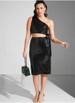 Buy Sequenced Pencil Skirt in UAE