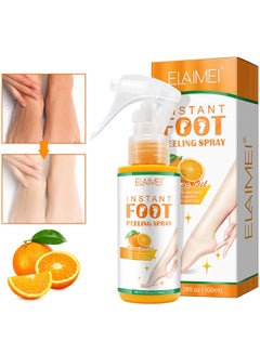Buy Foot Peeling Spray Oil, Foot Peeling Spray For Remove Dead Skin, Pedicure Dead Skin Exfoliator For Cracked Rough Heels, Dry Toe Skin And Calluses, Quicky Remove Dead Skin (Orange) in UAE
