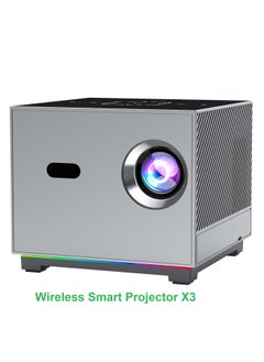 اشتري Wireless Smart Projector X3 H713 HD Bluetooth Projector Mini Portable 8K ARGB Color Lighting Electric Focus+4-Point Keystone Correction في السعودية