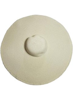 اشتري MerryGlam Women Beach Hat | Brim Straw Girls Summer Sunshade Cap_ Travel Foldable Floppy UV Protection Sun Beach Hat في الامارات