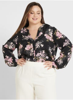 اشتري Floral Print Button Down Shirt في الامارات