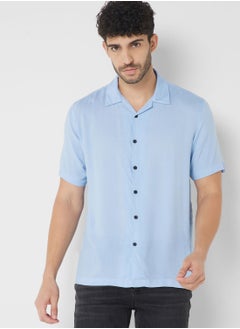 Buy Revere Collar Half Sleeve Shirt in Saudi Arabia