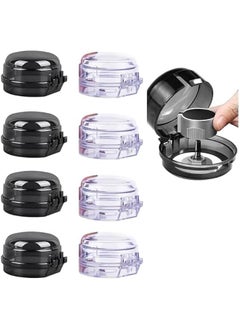 Buy 8Pack Stove Knob Covers for Child Safety Stove Knob Lock Stove Knob Gurad Stove Knob Safety Covers Clear with Child Proof Lock for Kids and Pets in Saudi Arabia