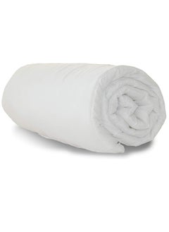 Buy Single Size Plain Duvet  Cotton White 160 x 220cm in UAE