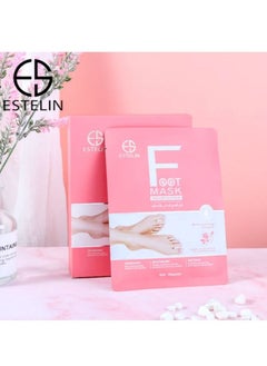 Buy Estelin Foot Mask Nourishing Rose 36g x 2 Pairs in UAE