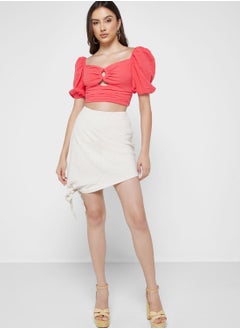 Buy Knot Detail Skirt in UAE