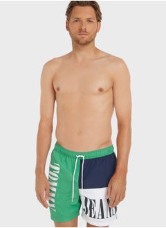 Buy Logo Color Block Swim Shorts in Saudi Arabia