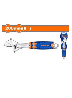 Buy Wadfow Built-in Adjustable Wrench 8" (WAW2208) Easy & Smooth Rotation, Smooth Extension & Contraction, High Carbon Steel, Easy To Operate in UAE