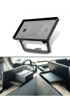 اشتري Tesla Model 3 Y Center Console Organizer Tray Magnetic Behind Screen Storage Tray Dashboard Organizer Tissue Holder Kit fit Tesla Model 3 Model Y Accessories Basic Behind Screen Tray في الامارات