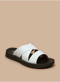 Buy Men's Solid Slip-On Sandals in UAE