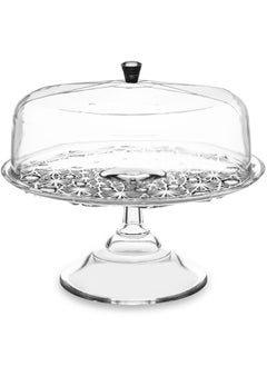 اشتري David Serving Stand with Cover, Clear - 26x22 cm في الامارات