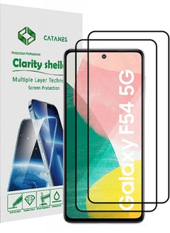 Buy 2 Pack For Samsung Galaxy F54 5G Screen Protector Tempered Glass Full Glue Back in UAE