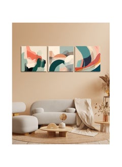 Buy Petite Set Of 3 Canvas Multicolor 40x40Cm in UAE