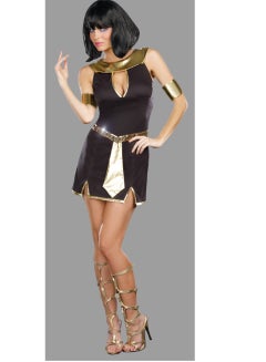 Buy Pharaonic dress for women's lingerie short without sleeves with a round neck in Egypt