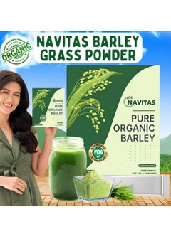 اشتري Navitas Original Healthy Pure Barley Grass Powder for Weight Loss, Body Detox System, Healthy Barley Grass Food for Slimming Drink Weight Loss في السعودية