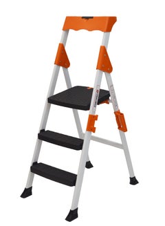 Buy Portable folding metal ladder with two steps in Saudi Arabia
