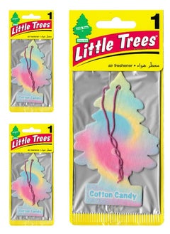 Buy 3 Pcs Hanging Paper Card Air Freshener, Cotton Candy in UAE