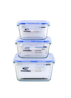 Buy 3-Piece Food Container Set Small (400) Medium (550), Big (900)ml in UAE