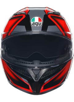 اشتري K3 Full Face Ece 22.06 Motorcycle Helmet - Compound, Black / Red في الامارات