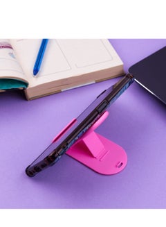 Buy Mobile Stand - Small & Portable Cell Phone Holder For Desk, Foldable, Pocket Size -Pink in Egypt