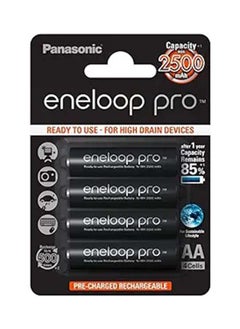 Buy Eneloop PRO Rechargeable Battery AA size 4pcs in Saudi Arabia