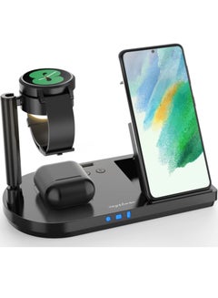 Buy Wireless Charger for Samsung Charging Station, 3 in 1 Android Phone Trio Multiple Devices Charger for Galaxy S22 Ultra/S21/Z Flip/Fold 4/Buds, Charger for Galaxy Watch 5 Pro/4/3(Samsung Watch Only) in UAE