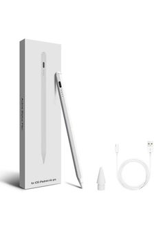 اشتري For iPad Pencil 1 2 Gen Palm Reject Apple Pencil Stylus Pen 2018-2023 Pro Air iPad mini accessories include nib and case في السعودية