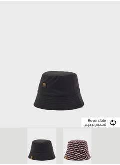 Buy Gold F-Box Log Reversable Monogram Bucket Hat in UAE