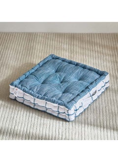 Buy Harley Azure Floor Cushion 40 x 40 cm in UAE