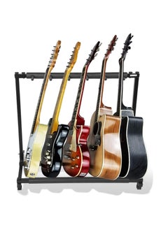 Buy Guitars Display Stand Rack, 5 Way Universal Guitars Storage Holder Organising Stand, Stable Iron Frame with Soft Rubber Cover Guitar Collection Rack Organiser for Training room Store Home(5 Ways) in UAE